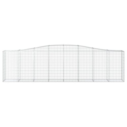 Arched Gabion Basket 400x50x100/120cm Galvanised Iron - Image 3