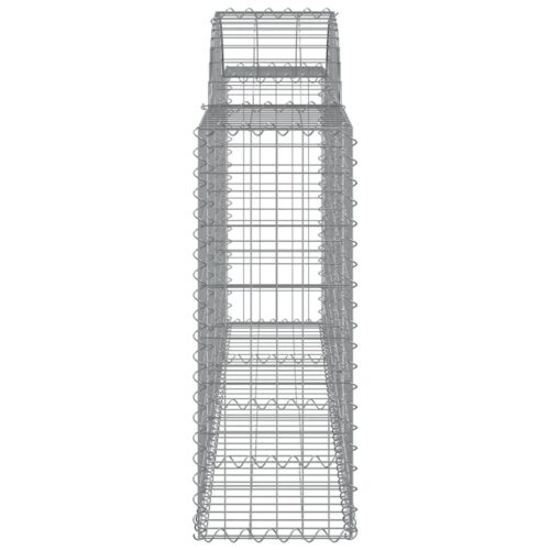 Arched Gabion Baskets 3pcs 200x30x80/100cm Galvanised Iron - Image 5