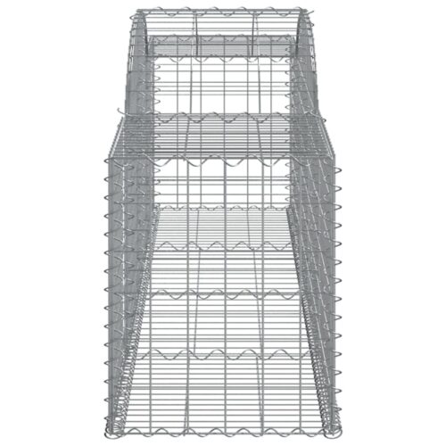 Arched Gabion Baskets 2pcs 300x50x60/80cm Galvanised Iron - Image 5
