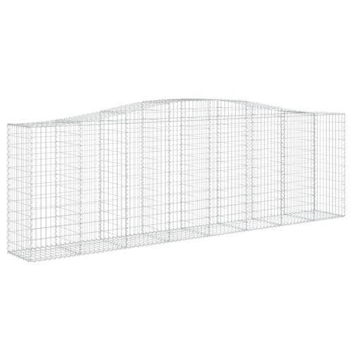 Arched Gabion Basket 400x50x120/140cm Galvanised Iron