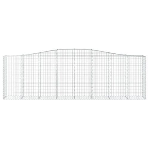 Arched Gabion Basket 400x50x120/140cm Galvanised Iron - Image 3