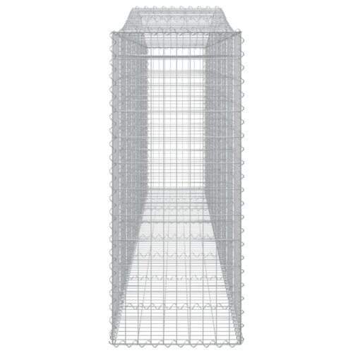 Arched Gabion Basket 400x50x120/140cm Galvanised Iron - Image 4