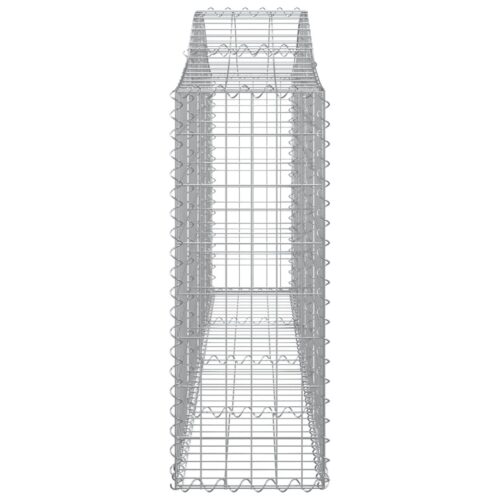 Arched Gabion Baskets 3pcs 200x30x80/100cm Galvanised Iron - Image 5