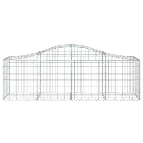 Arched Gabion Baskets 3pcs 200x50x60/80cm Galvanised Iron - Image 4