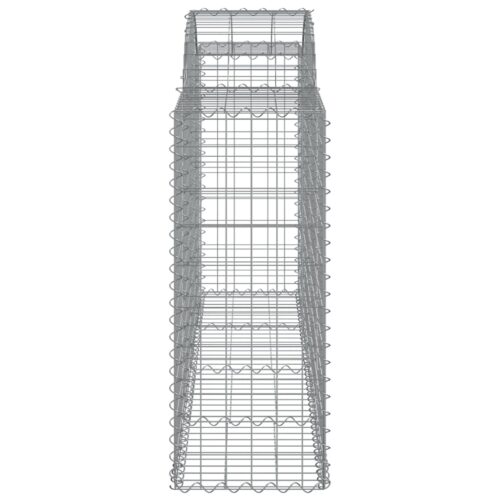 Arched Gabion Baskets 3pcs 200x50x100/120cm Galvanised Iron - Image 5