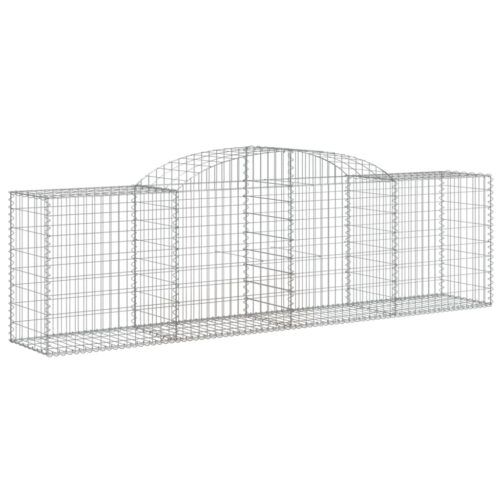 Arched Gabion Baskets 3pcs 300x50x80/100cm Galvanised Iron - Image 3