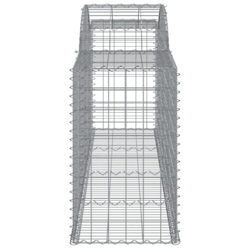 Arched Gabion Baskets 3pcs 300x50x80/100cm Galvanised Iron - Image 5