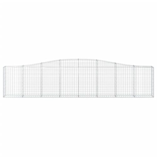 Arched Gabion Baskets 3pcs 400x30x80/100cm Galvanised Iron - Image 4