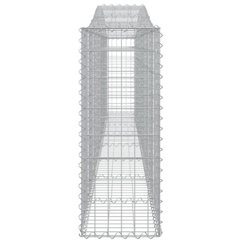 Arched Gabion Baskets 3pcs 400x30x80/100cm Galvanised Iron - Image 5