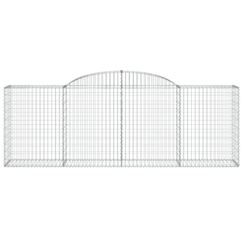 Arched Gabion Baskets 3pcs 300x50x100/120cm Galvanised Iron - Image 4