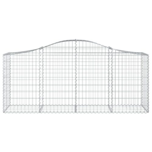 Arched Gabion Baskets 6pcs 200x50x80/100cm Galvanised Iron - Image 4