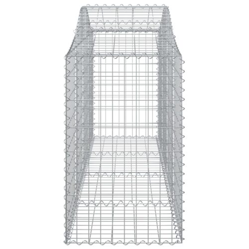 Arched Gabion Baskets 6pcs 200x50x80/100cm Galvanised Iron - Image 5