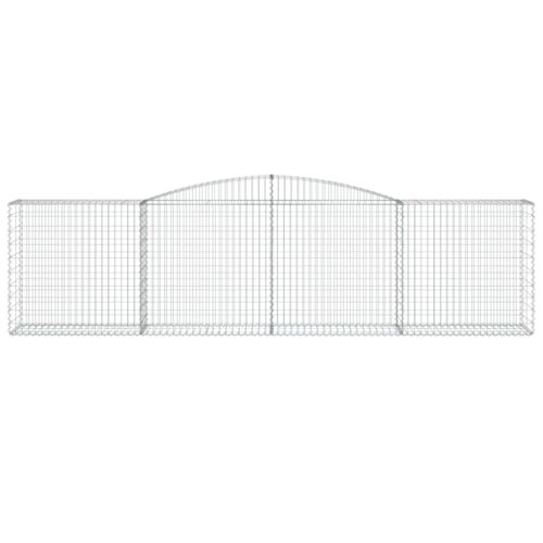 Arched Gabion Baskets 3pcs 400x50x100/120cm Galvanised Iron - Image 4