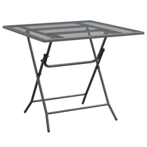 5-Piece Garden Dining Set Expanded Metal Mesh Anthracite - Image 4