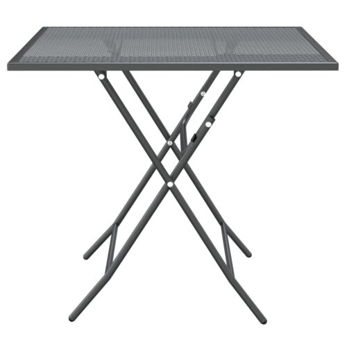 5-Piece Garden Dining Set Expanded Metal Mesh Anthracite - Image 5