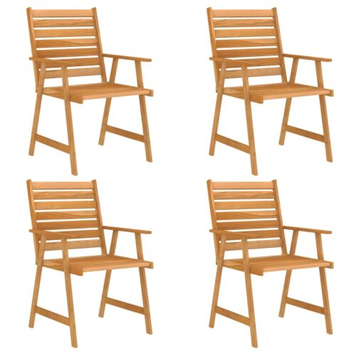 5-Piece Garden Dining Set Acacia Wood Timber Outdoor Patio Furniture - Image 4