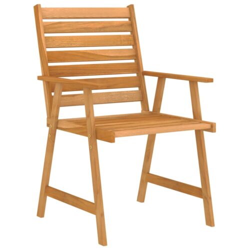 5-Piece Garden Dining Set Acacia Wood Timber Outdoor Patio Furniture - Image 5
