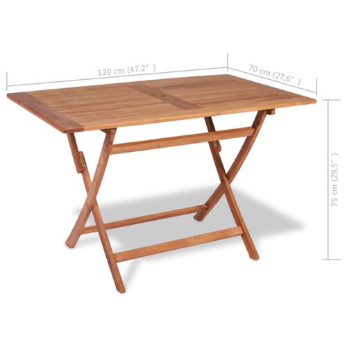 5-Piece Garden Dining Set Acacia Wood Timber Outdoor Patio Furniture - Image 4