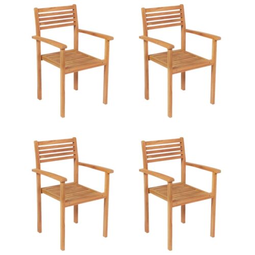 5-Piece Garden Dining Set Acacia Wood Timber Outdoor Patio Furniture - Image 7