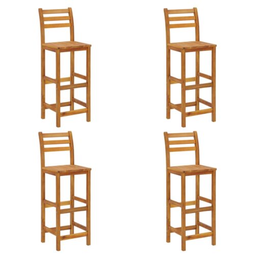5-Piece Garden Bar Set Wood Timber Outdoor Patio Furniture Acacia - Image 4