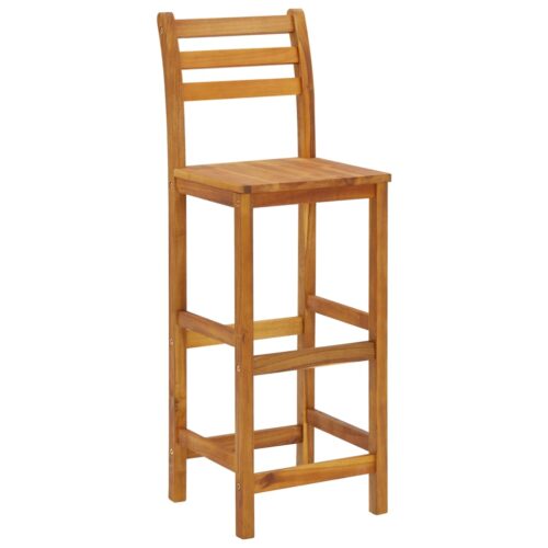 5-Piece Garden Bar Set Wood Timber Outdoor Patio Furniture Acacia - Image 5