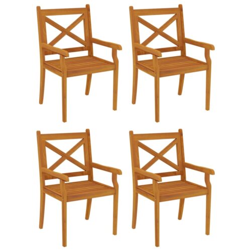 5-Piece Garden Dining Set Wood Timber Outdoor Patio Furniture Acacia - Image 7