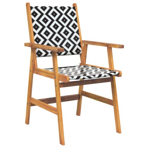 5-Piece Garden Dining Set Wood Timber Outdoor Patio Furniture Acacia - Image 4