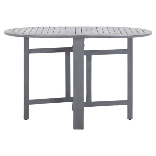 5-Piece Garden Dining Set Wood Timber Outdoor Patio Furniture Acacia Grey - Image 3