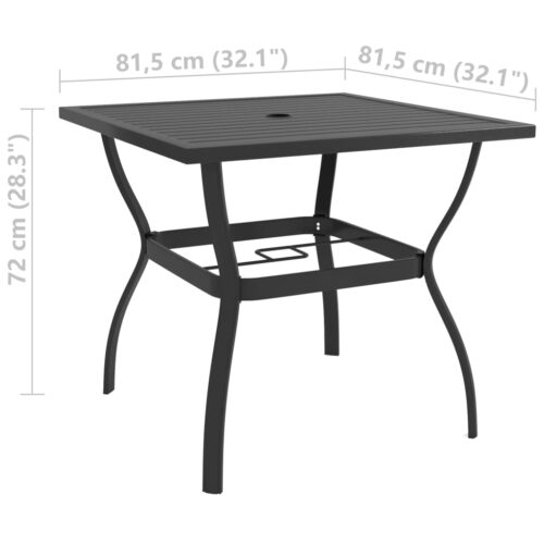 5-Piece Garden Dining Set Textilene Steel - Image 11