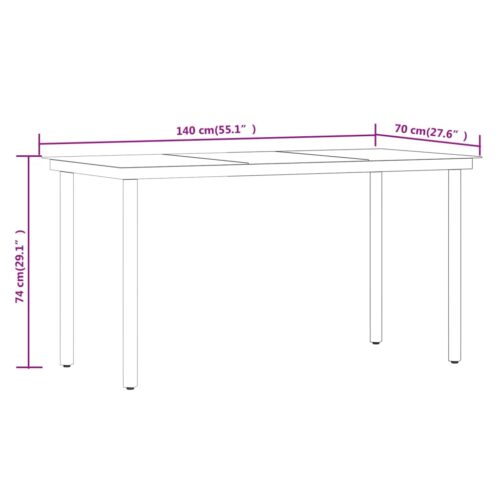 5-Piece Garden Dining Set with Cushions Grey - Image 10