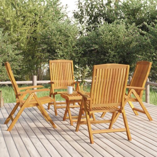 5-Piece Garden Lounge Set Wood Timber Outdoor Patio Furniture Teak - Image 2