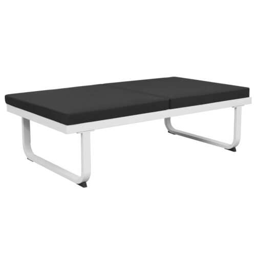 5-Piece Garden Lounge Set Textilene Aluminium Black - Image 7