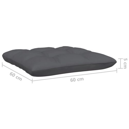 5-Piece Garden Lounge Set with Anthracite Cushions Pine Wood Outdoor Patio Furniture - Image 9