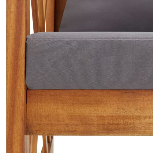 5-Piece Garden Lounge Set with Cushions Acacia Wood Timber Outdoor Patio Furniture - Image 7