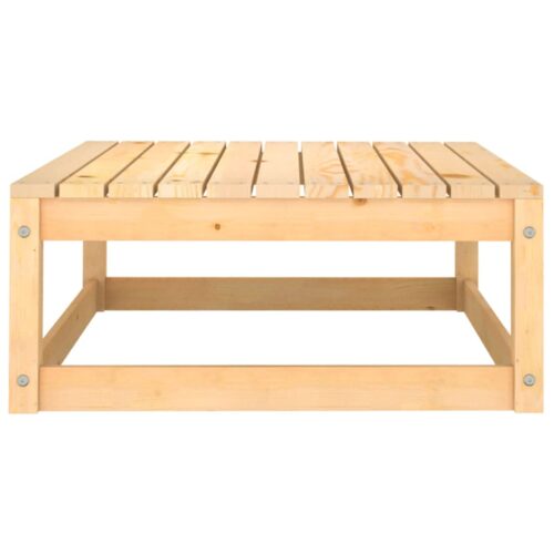 5-Piece Garden Lounge Set with Cushions Pine Wood Outdoor Patio Furniture - Image 5