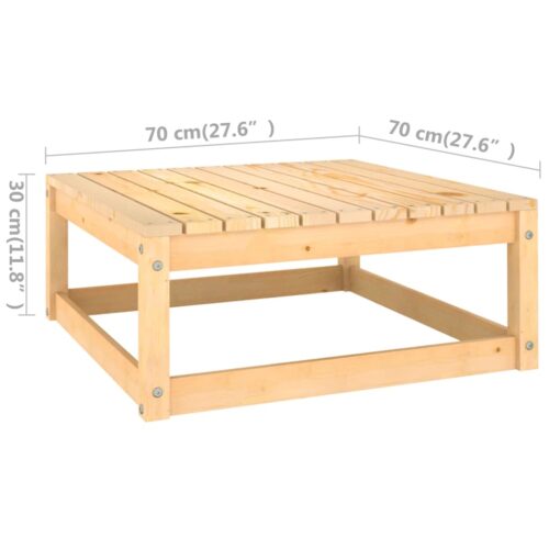 5-Piece Garden Lounge Set with Cushions Pine Wood Outdoor Patio Furniture - Image 10