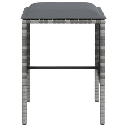 5-Piece L-shaped Couch Sofa Set with Cushions Poly Rattan Wicker Outdoor Patio Furniture Grey - Image 10