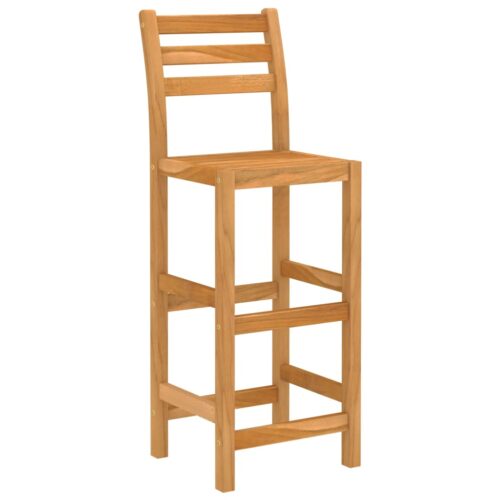 5-Piece Outdoor Bar Set Acacia Wood Timber Outdoor Patio Furniture - Image 5