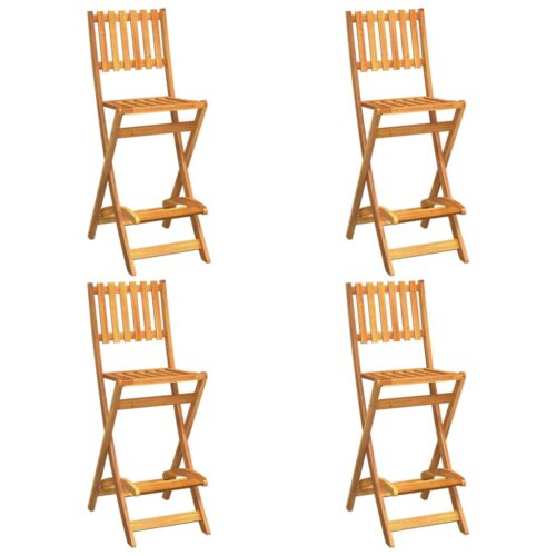 5-Piece Outdoor Bar Set Wood Timber Outdoor Patio Furniture Acacia - Image 4