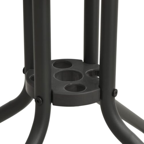 5-Piece Outdoor Dining Set Steel - Image 7