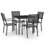 5-Piece Outdoor Dining Set Steel