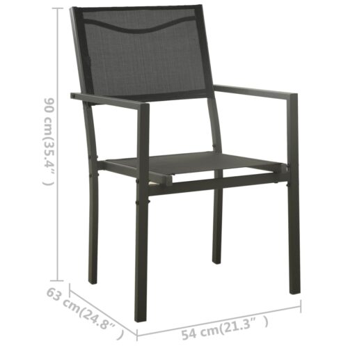5-Piece Outdoor Dining Set Steel - Image 11