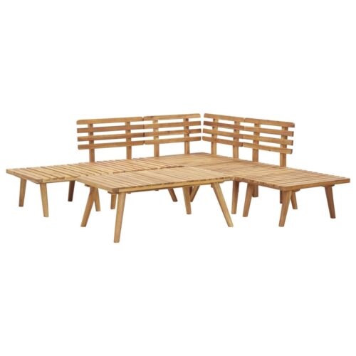 6-Piece Garden Lounge Set Wood Timber Outdoor Patio Furniture Acacia - Image 4