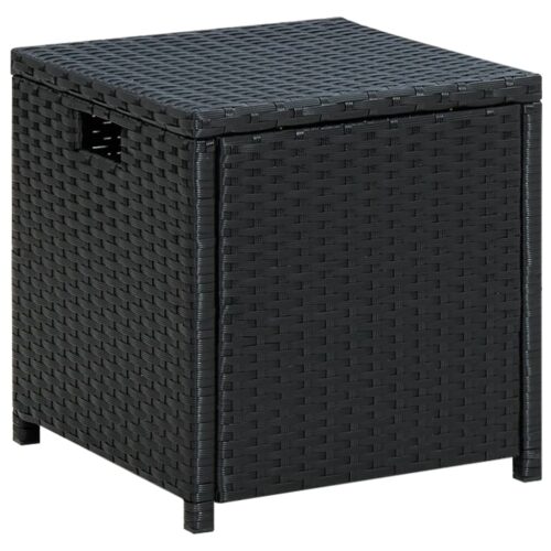 6-Piece Garden Lounge Set with Cushions Poly Rattan Wicker Outdoor Patio Furniture Black - Image 11