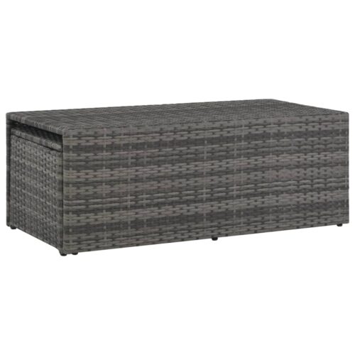 6-Piece Garden Lounge Set with Cushions Poly Rattan Wicker Outdoor Patio Furniture Grey - Image 10