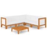6-Piece Garden Lounge Set with Cushions Acacia Wood Timber Outdoor Patio Furniture