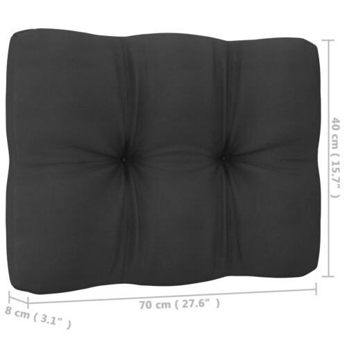 6-Piece Garden Lounge Set with Cushions Pine Wood Outdoor Patio Furniture - Image 10