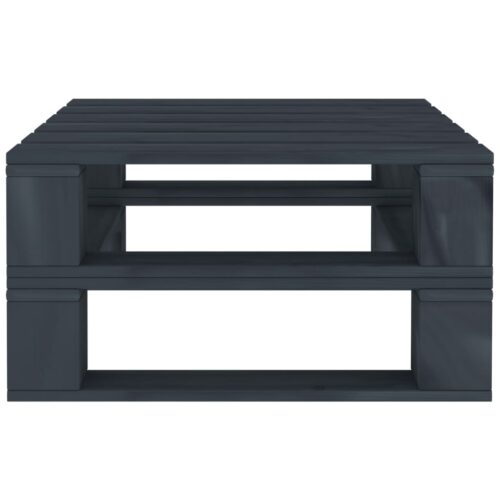 6-Piece Garden Pallet Lounge Set Wood Grey Outdoor Patio Furniture - Image 8