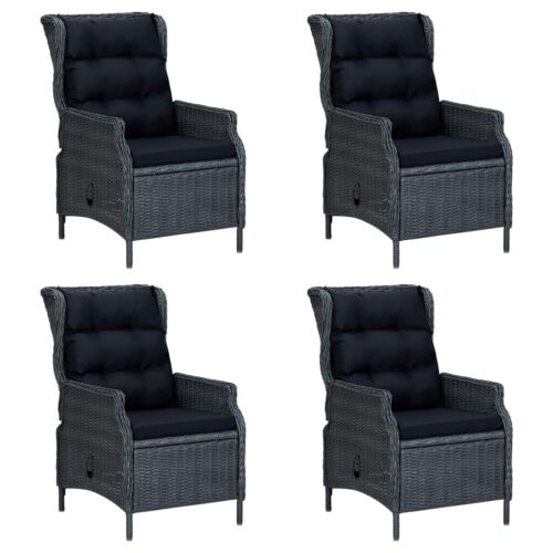 7-Piece Garden Dining Set Dark Grey Outdoor Patio Lounge Furniture - Image 6