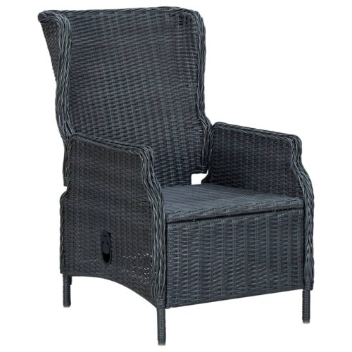7-Piece Garden Dining Set Dark Grey Outdoor Patio Lounge Furniture - Image 8